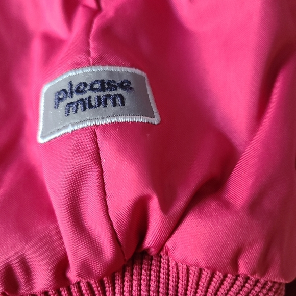 Cranberry colored fleece lined snow pants - Picture 4 of 4